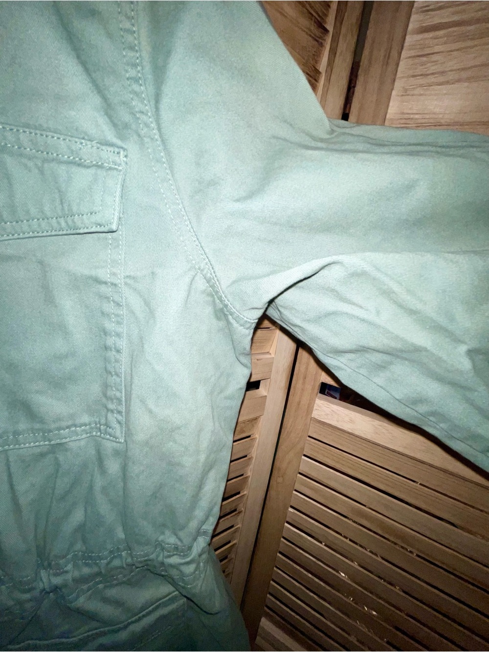 St. John’s Bay Celery Utility Jacket XL Safari Military Cargo Coastal Chic - Picture 4 of 9